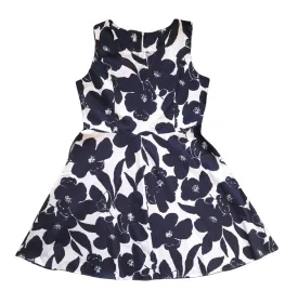 Blue Floral Summer Womens Dress
