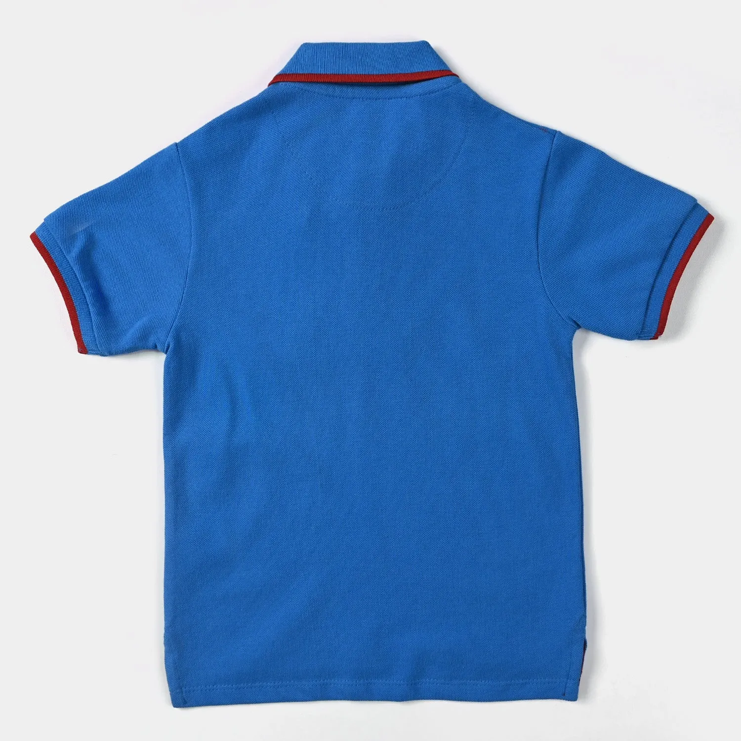 Boys Cotton PK Polo Champions-B.Blue