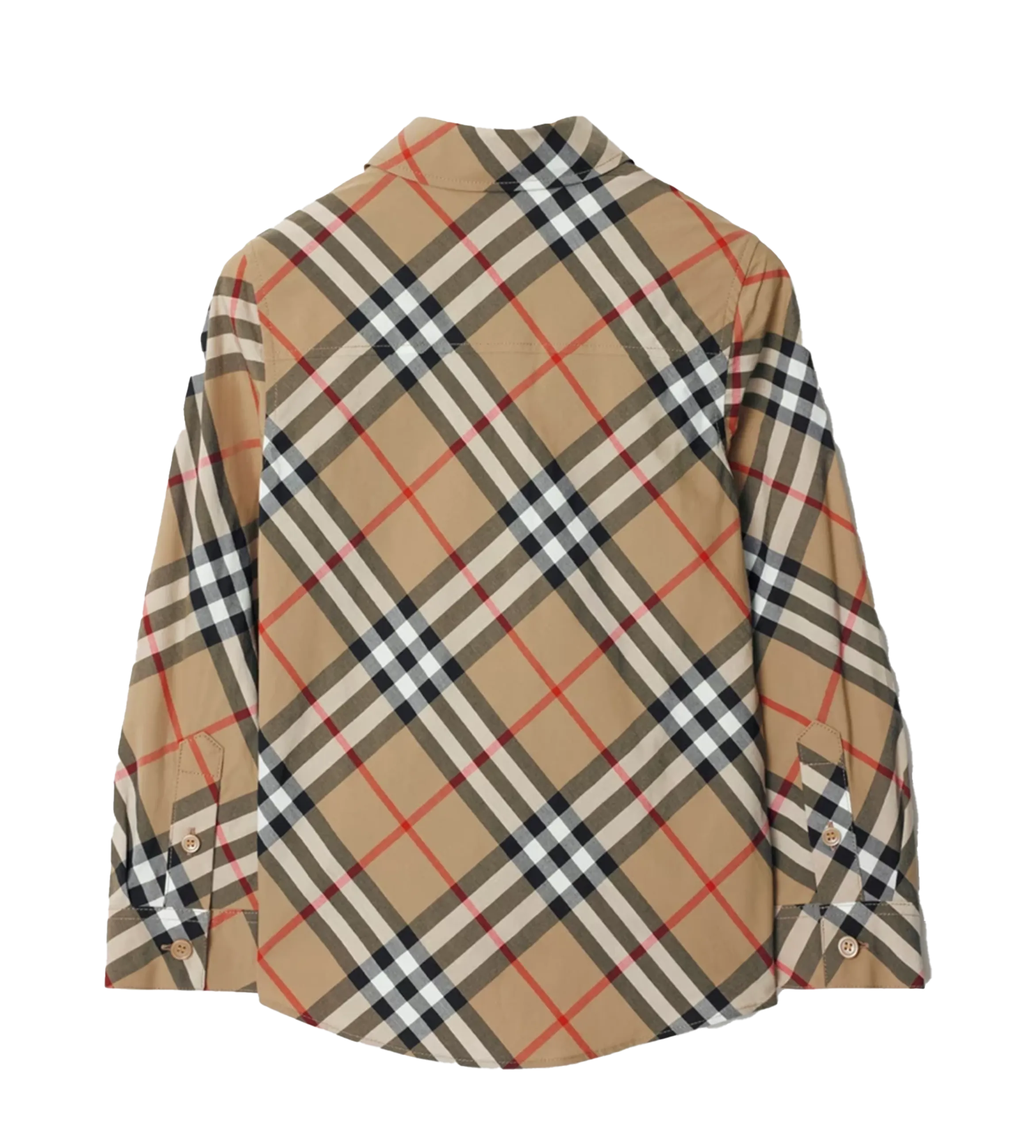 Check Cotton Shirt Sand