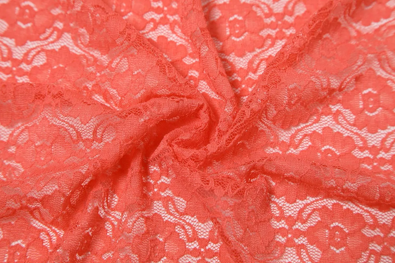 Cindy & Wendy Lightweight Triangle Floral Fashion Lace Fringe Scarf Wrap for Women