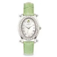 Croton Womens Stainless Steel August Birthstone Mother Of Pearl Watch