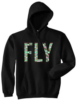 FLY Flamingo Print Summer Boys Kids Pullover Hoodie Hoody