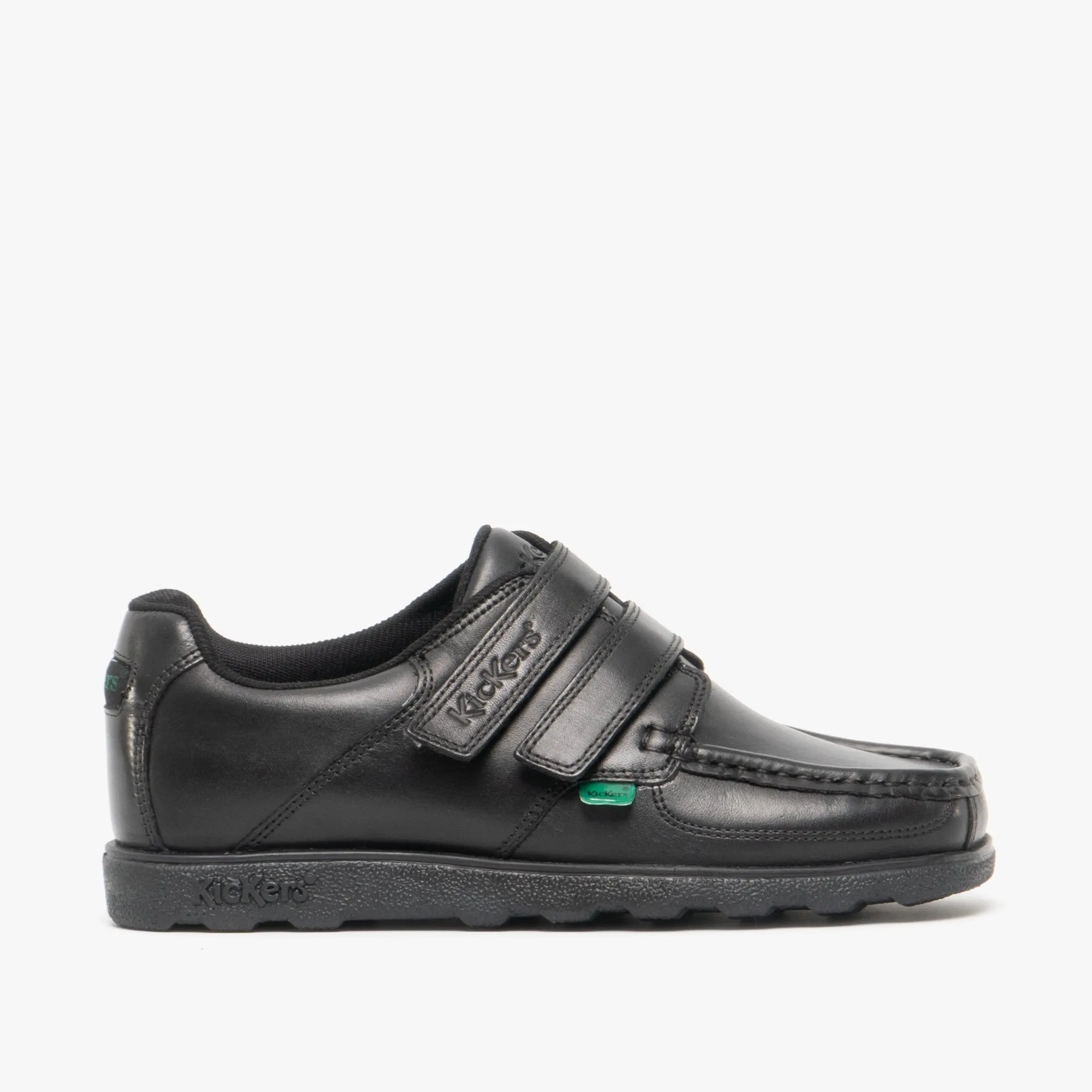 FRAGMA STRAP Junior Boys Leather Shoes Black