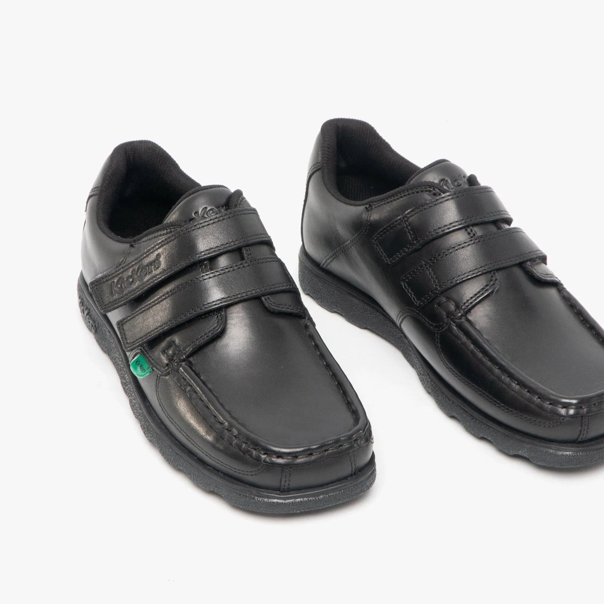 FRAGMA STRAP Junior Boys Leather Shoes Black