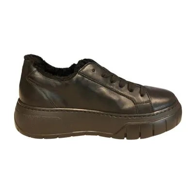 Gabor 53.221.27 Black/Fake Fur Women's Walking Shoes