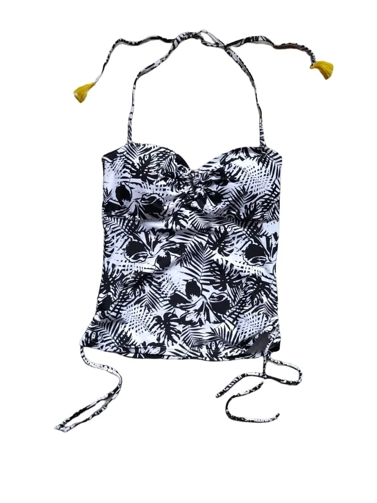 George Alter Neck Floral Bikini Womens Top