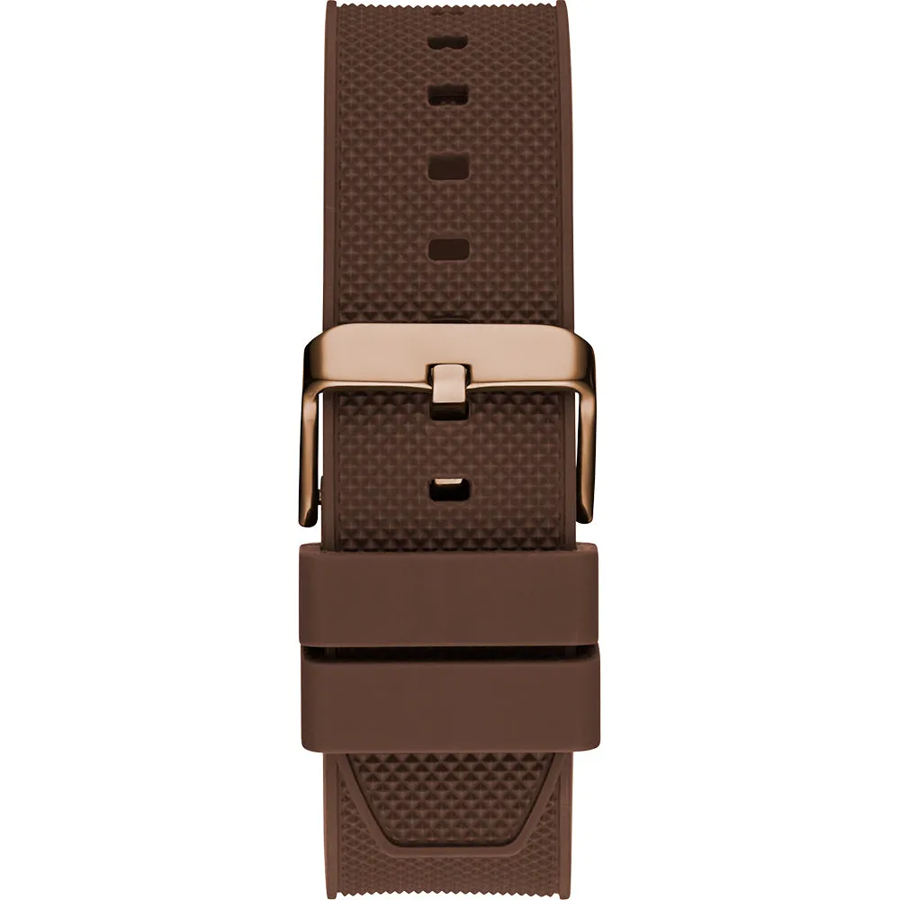 Guess GW0568G1 Falcon Brown Silicone Mens Watch