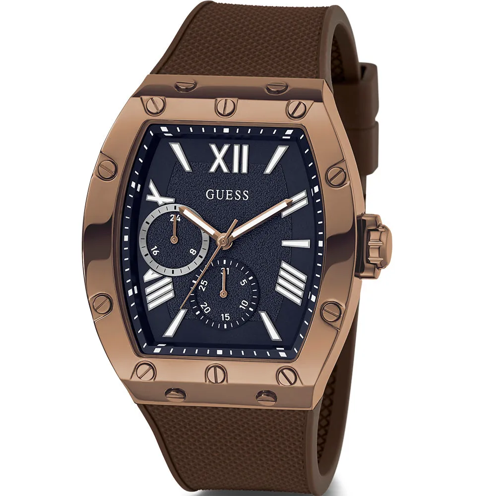 Guess GW0568G1 Falcon Brown Silicone Mens Watch