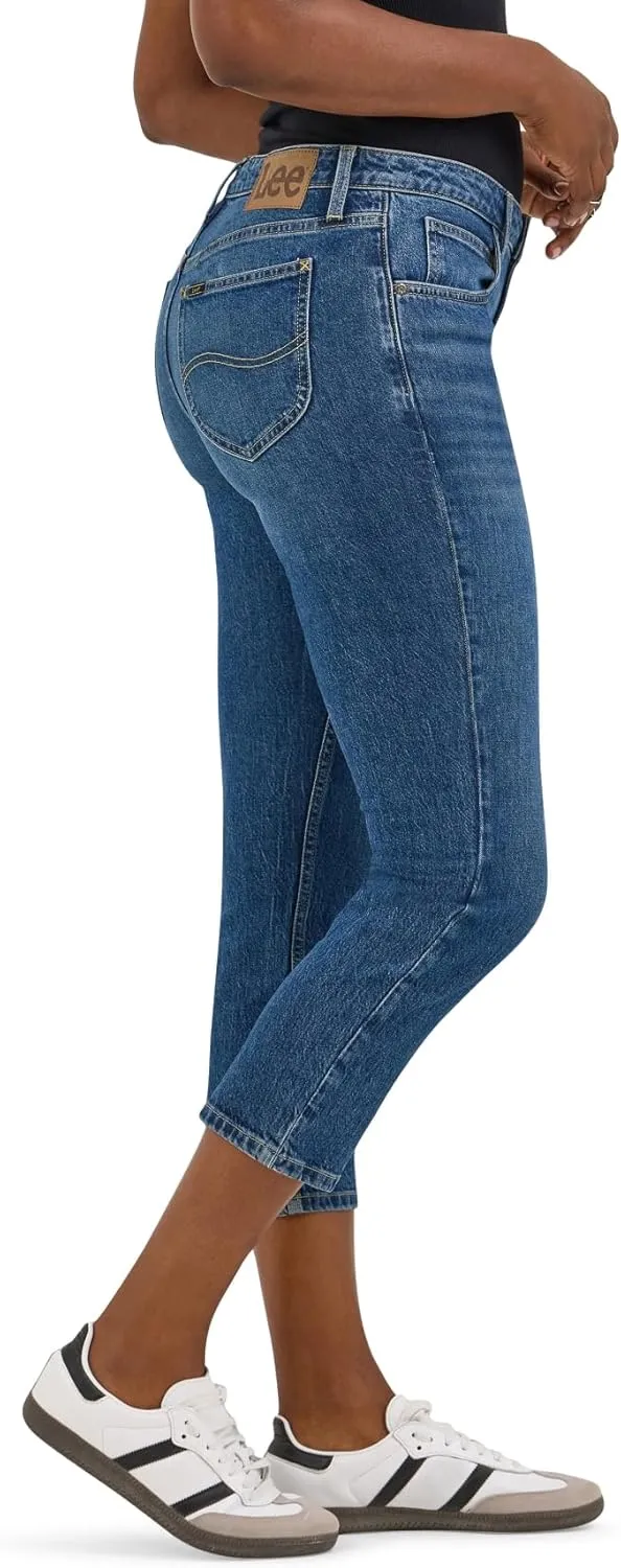 Lee womens Plus Size Legendary 26 Straight Crop Jean