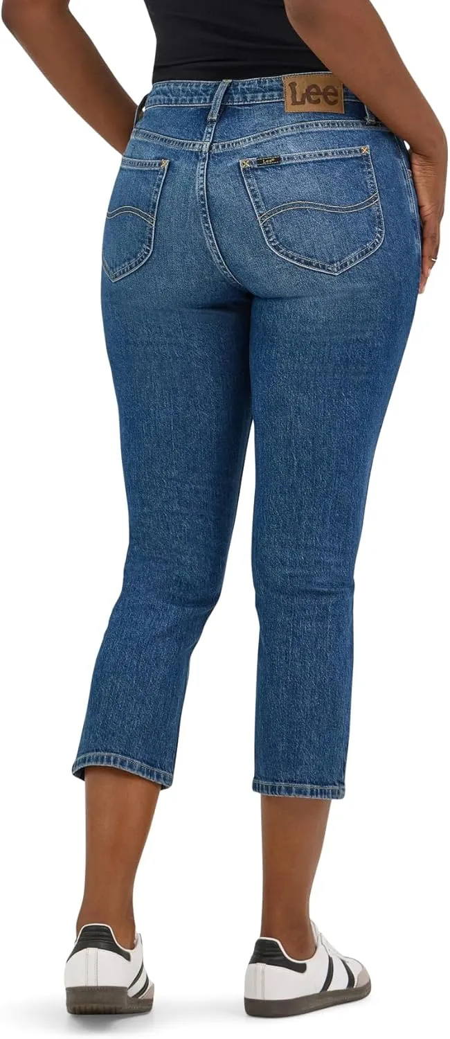 Lee womens Plus Size Legendary 26 Straight Crop Jean