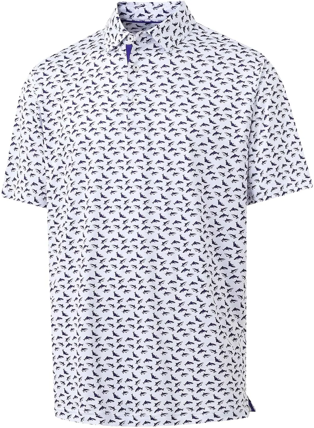 M MAELREG Boys Polo Shirt Short Sleeve Performance Dry Fit Stretch Funny Print Active Casual Collared Golf Shirts for Boy