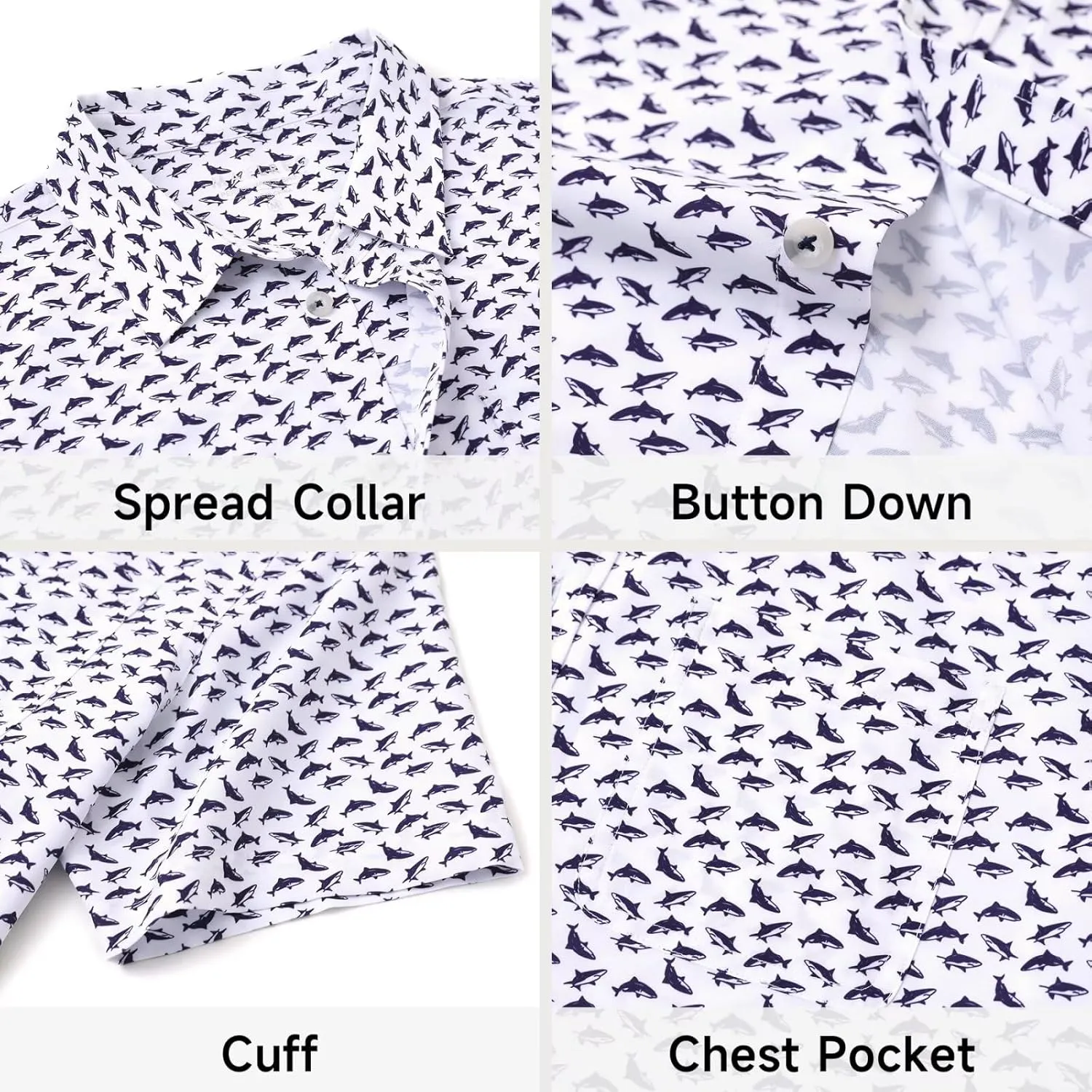 M MAELREG Mens Hawaiian Shirts Short Sleeve Button Down Tropical Beach Floral Solid Print Summer Vacation Mens Casual Shirts