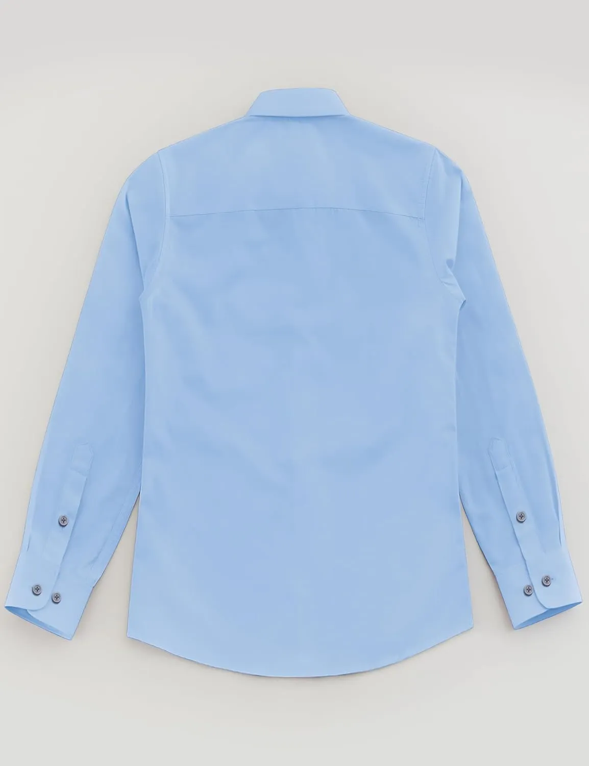 Marvelous World Boys' Long Sleeve Solid Buttoned Cuffs Dress Shirt Kids Casual Button Down Shirts with Chest Pocket