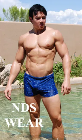 Men's Squarecut Print Swimsuit