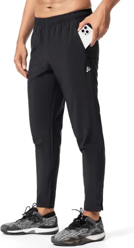 Mens Sweatpants with Pockets, Mens Quick Dry Joggers, Lightweight Athletic Pants for Men, Waterproof Running Pants