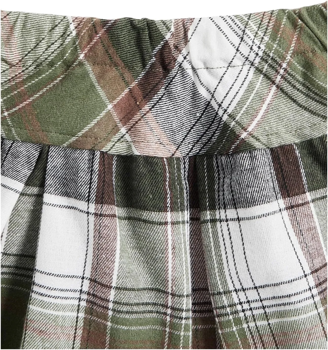 OYOANGLE Girl's 3 Piece Outfit Tank Top and Plaid Pleated Skirt with High Low Hem Crop Shirt Set