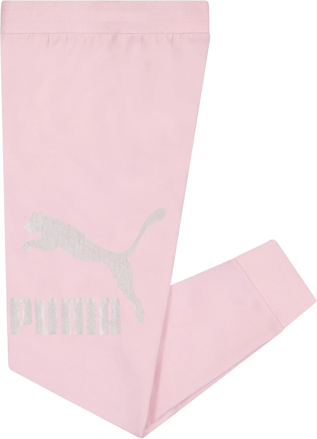 PUMA Girls' Core Logo Jogger, Fleece Lined, Elastic Waistband, Pull on Pant