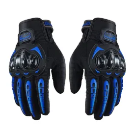 Riding Tribe MCS-17 Motorcycle Gloves Touch Screen Outdoor Riding Gloves, Size: L(Blue)