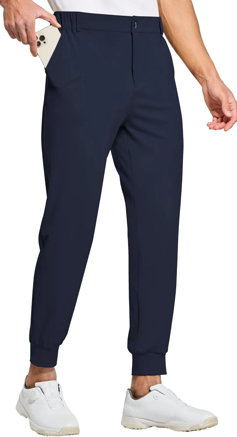 Willit Men's Golf Joggers Stretch Pants with 5 Pockets Slim Fit Sweatpants Work Dress Pants with Belt Loops