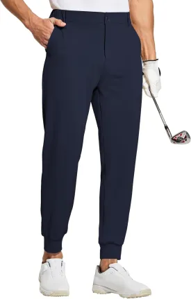 Willit Men's Golf Joggers Stretch Pants with 5 Pockets Slim Fit Sweatpants Work Dress Pants with Belt Loops